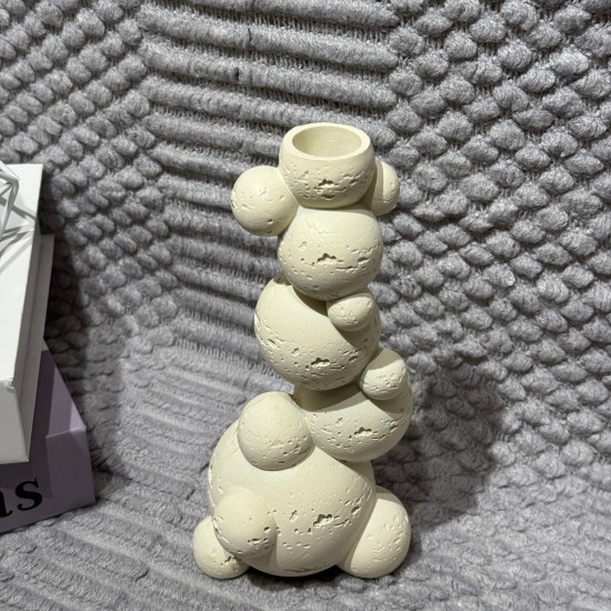 Medium Porcelain Candle Holder